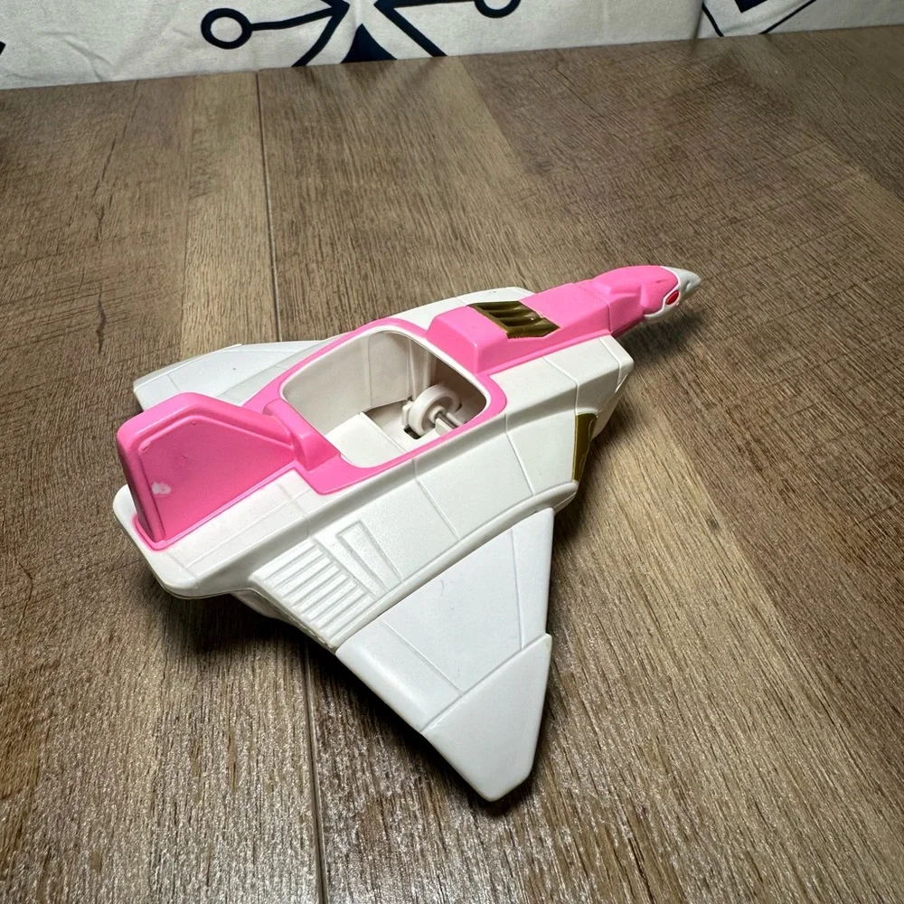 1995 Vintage Pink Power Ranger Saban Ninjazord‎ Crane Jet Plane & Action Figure
